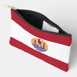 ポリネフランスのシア国旗 アクセサリーポーチ