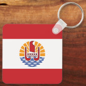 ポリネフランスのシア国旗 キーホルダー (裏面)