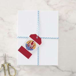 ポリネフランスのシア国旗 ギフトタグ