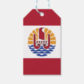 ポリネフランスのシア国旗 ギフトタグ (正面)