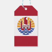 ポリネフランスのシア国旗 ギフトタグ (裏面)