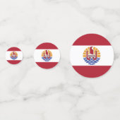 ポリネフランスのシア国旗 コンフェッティ (裏面)