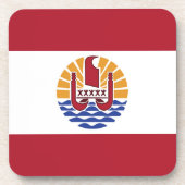 ポリネフランスのシア国旗 コースター (正面)