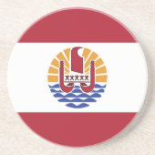 ポリネフランスのシア国旗 コースター (正面)