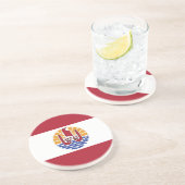 ポリネフランスのシア国旗 コースター (側面)