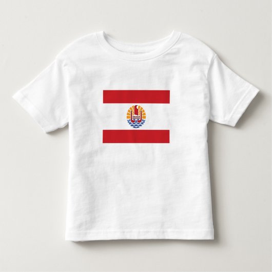 ポリネフランスのシア国旗 トドラーTシャツ (正面)