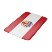 ポリネフランスのシア国旗 バスマット (アングル)