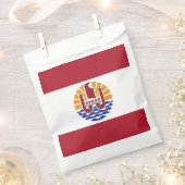 ポリネフランスのシア国旗 フェイバーバッグ (クリップ留めされた状態)