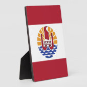 ポリネフランスのシア国旗 フォトプラーク (側面)