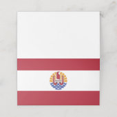 ポリネフランスのシア国旗 プレイスカード (外部開封)