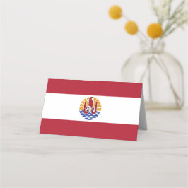 ポリネフランスのシア国旗 プレイスカード