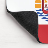 ポリネフランスのシア国旗 マウスパッド (コーナー)