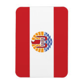 ポリネフランスのシア国旗 マグネット (縦)