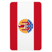 ポリネフランスのシア国旗 マグネット (縦)