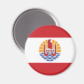 ポリネフランスのシア国旗 マグネット (正面/裏面)