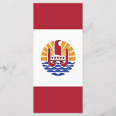 ポリネフランスのシア国旗 メニュー (裏面)