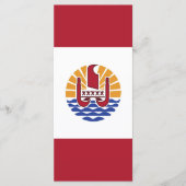 ポリネフランスのシア国旗 メニュー (正面)