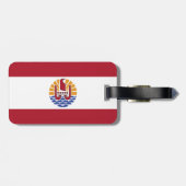 ポリネフランスのシア国旗 ラゲッジタグ (裏面横)