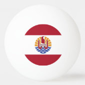 ポリネフランスのシア国旗 卓球ボール (裏面)