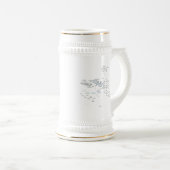 ポリネフランスのシア国旗~地図マグカップ ビールジョッキ (正面右)