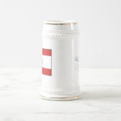 ポリネフランスのシア国旗~地図マグカップ ビールジョッキ (中央)