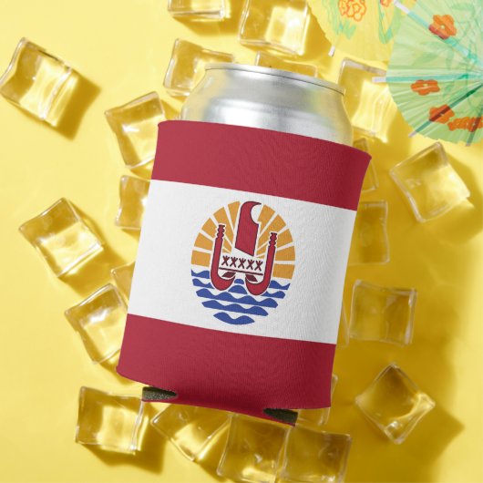 ポリネフランスのシア国旗 缶クーラー (インサイチュ 夏)