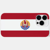 ポリネフランスのシア国旗 Case-Mate iPhoneケース (裏面 (横))