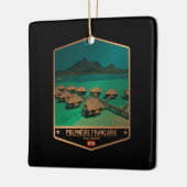 ポリネフランスのシア セラミックオーナメント (左)