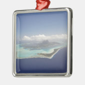 ポリネフランスのシア、タヒチ、ボラ・ボラ。100 メタルオーナメント (左)