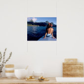 ポリネフランスのシア、ムーア人。～を眺めている女性 ポスター (キッチン)