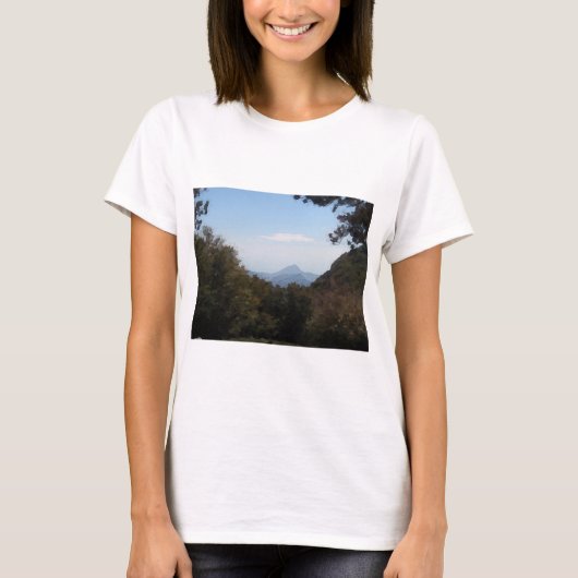 ポリノ国立公園の水彩画 Tシャツ (正面)