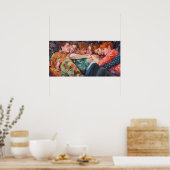 ポリパジャマの子犬の杭 ポスター (キッチン)