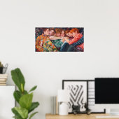 ポリパジャマの子犬の杭 ポスター (ホームオフィス)