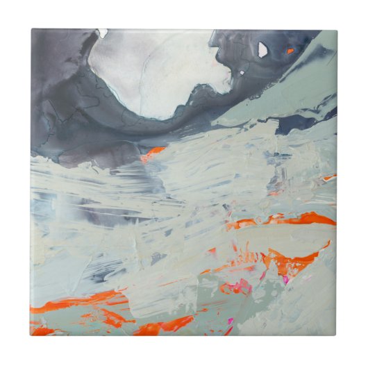 ポリフォニック海 – ベージュ タイル (正面)