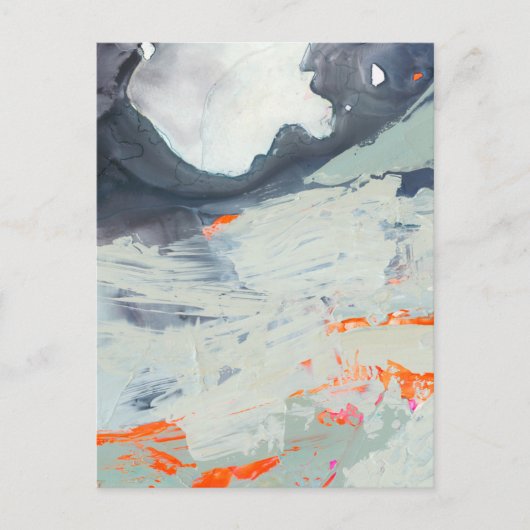 ポリフォニック海 – ベージュ ポストカード (正面)