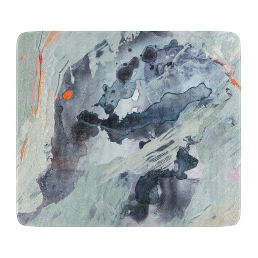 ポリフォニック海 – 青 カッティングボード (正面)