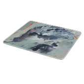 ポリフォニック海 – 青 カッティングボード (角)