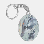 ポリフォニック海 – 青 キーホルダー (正面左)