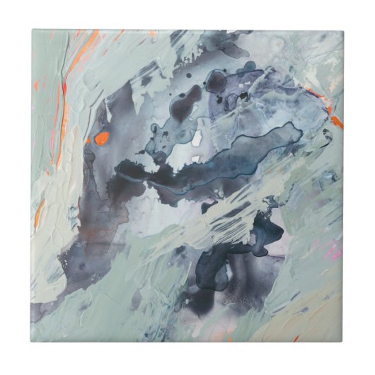 ポリフォニック海 – 青 タイル (正面)