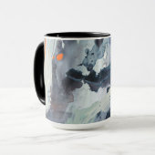 ポリフォニック海 – 青 マグカップ (正面左)