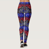 ポリプライド旗の色のポリアモリー・ドラゴンダマスク レギンス (裏面)
