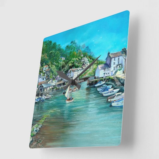 ポリペロの夢 スクエア壁時計 (傾斜)