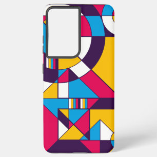 ポリポリアミドプライド抽象芸術幾何学 SAMSUNG GALAXY S21+ケース