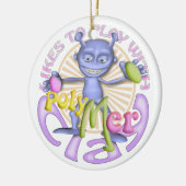 ポリマー粘土の芸術家のパーソナライズなオーナメント セラミックオーナメント (左)