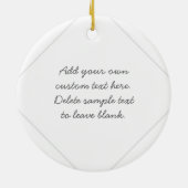 ポリマー粘土の芸術家のパーソナライズなオーナメント セラミックオーナメント (裏面)