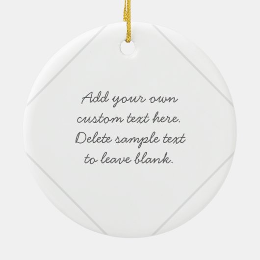 ポリマー粘土の芸術家のパーソナライズなオーナメント セラミックオーナメント (裏面)