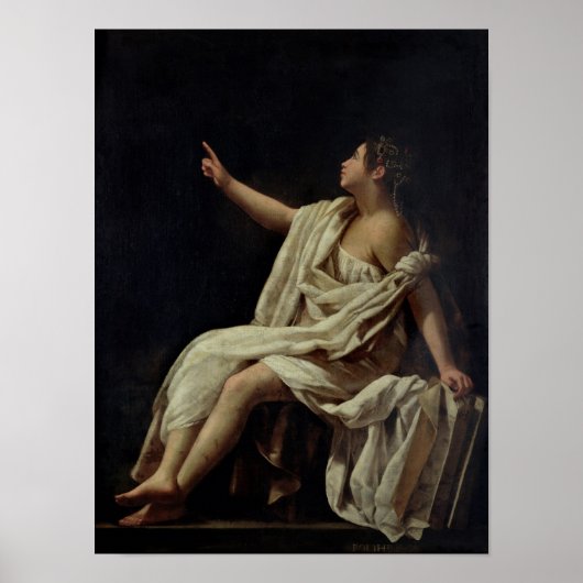 ポリミニア、叙情詩のミューズ、1620 ポスター (正面)