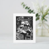 ポリーがケトルを子供部屋韻に入れる ポストカード (スタンド正面)