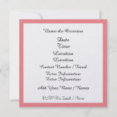 ポリーがパーティーポップ・アートのアートレディフローラ招待状 招待状 (裏面)