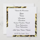 ポリーがポップアートのパーティー招待状を主催する 招待状 (裏面)